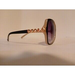 Foster Grant Womens Sunglasses 2/tone Black/Cream  36659FGX001 FWX Full Round